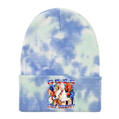 Gays Eat What Chicken Tie Dye 12in Knit Beanie