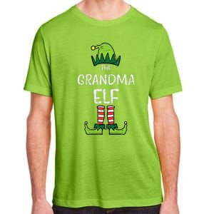 Grandma Elf Xmas Matching Christmas For Family Nana Funny Adult ChromaSoft Performance T-Shirt