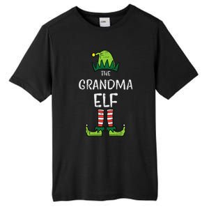 Grandma Elf Xmas Matching Christmas For Family Nana Funny Tall Fusion ChromaSoft Performance T-Shirt