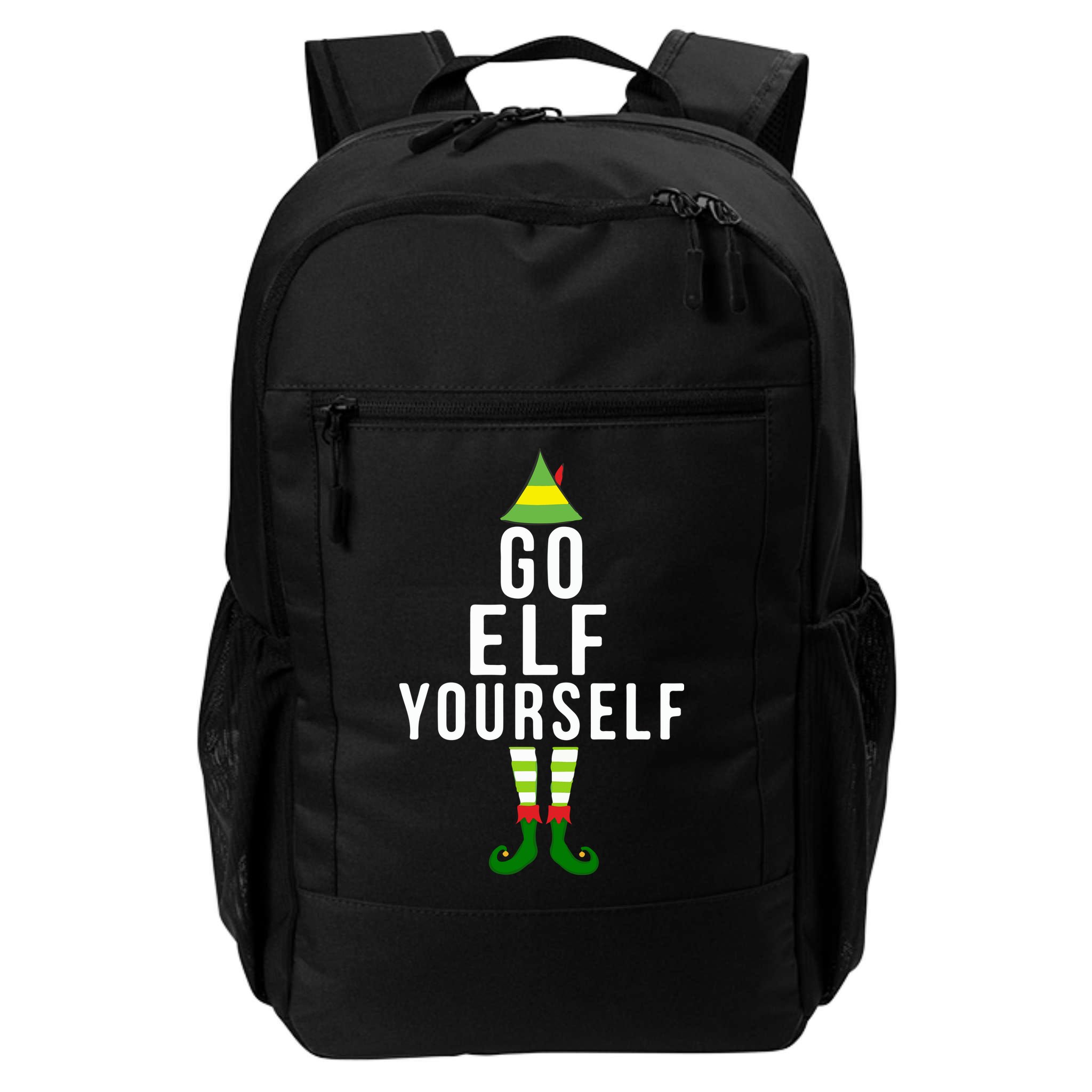 Go Elf Yourself Elf Costume Inappropriate Christmas Xmas Gift Backpack