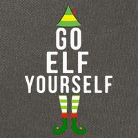 Go Elf Yourself Elf Costume Inappropriate Christmas Xmas Gift Cotton Canvas Backpack