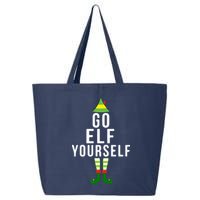 Go Elf Yourself Elf Costume Inappropriate Christmas Xmas Gift 25L Jumbo Tote