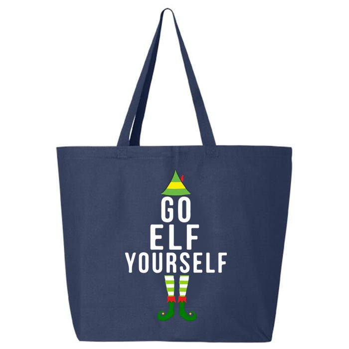 Go Elf Yourself Elf Costume Inappropriate Christmas Xmas Gift 25L Jumbo Tote