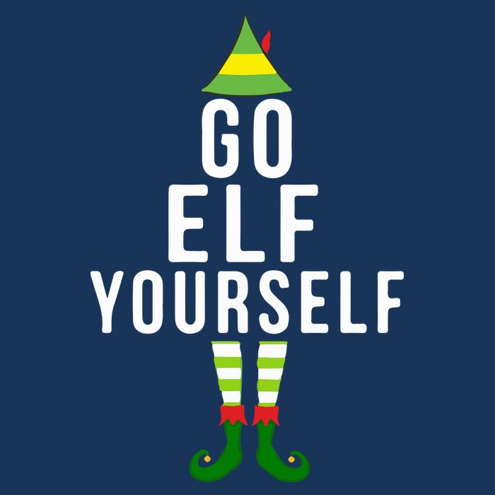 Go Elf Yourself Elf Costume Inappropriate Christmas Xmas Gift 25L Jumbo Tote
