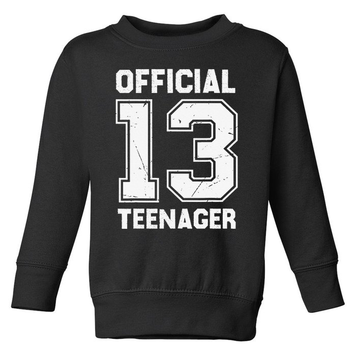 gift for 13 Teenager Birthday Toddler Sweatshirt