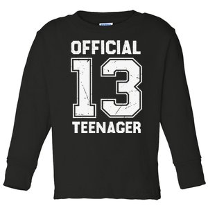 gift for 13 Teenager Birthday Toddler Long Sleeve Shirt