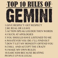 Gemini Funny 10 Rules Of Gemini Zodiac Signs Birthday Drawstring Bag