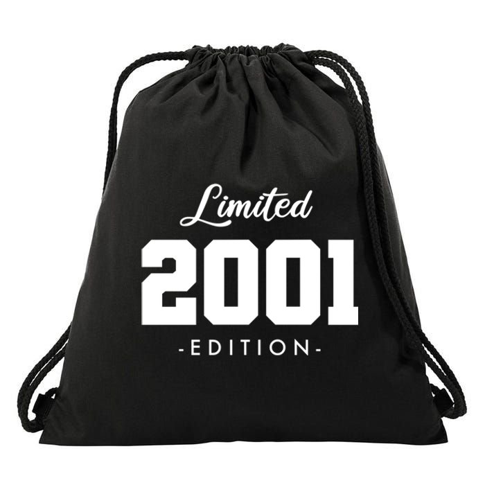 Gift for 22 Year Old 2001 Limited Edition 22nd Birthday  Drawstring Bag