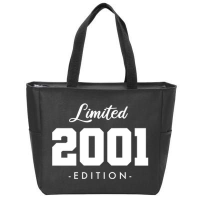 Gift for 22 Year Old 2001 Limited Edition 22nd Birthday  Zip Tote Bag