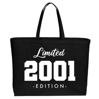 Gift for 22 Year Old 2001 Limited Edition 22nd Birthday  Cotton Canvas Jumbo Tote