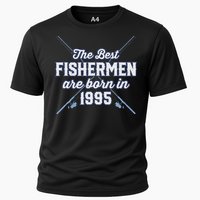 Gift For 26 Year Old Fishing Fisherman 1995 26th Birthday Cooling Performance Crew T-Shirt