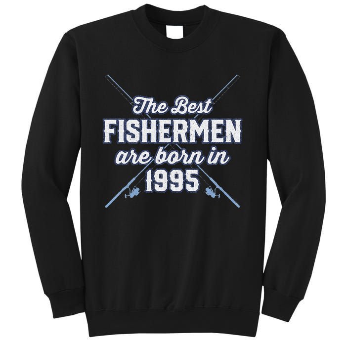 Gift For 26 Year Old Fishing Fisherman 1995 26th Birthday Sweatshirt