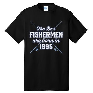 Gift For 26 Year Old Fishing Fisherman 1995 26th Birthday Tall T-Shirt