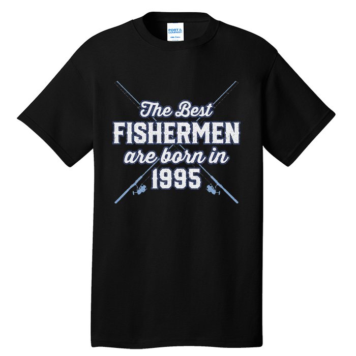 Gift For 26 Year Old Fishing Fisherman 1995 26th Birthday Tall T-Shirt