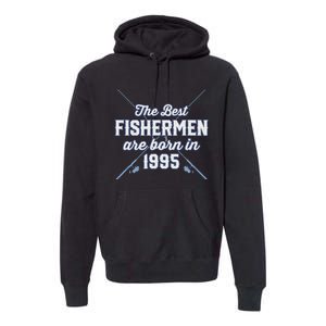 Gift For 26 Year Old Fishing Fisherman 1995 26th Birthday Premium Hoodie