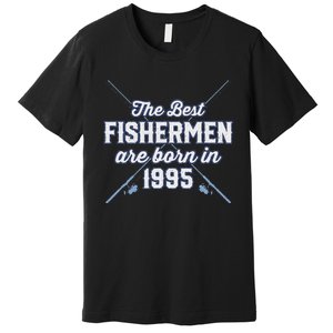 Gift For 26 Year Old Fishing Fisherman 1995 26th Birthday Premium T-Shirt