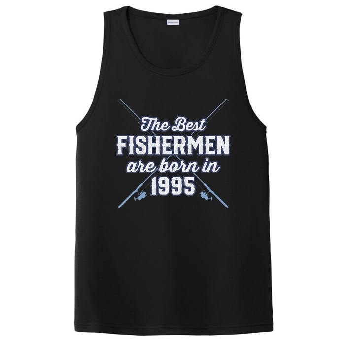 Gift For 26 Year Old Fishing Fisherman 1995 26th Birthday PosiCharge Competitor Tank