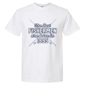 Gift For 26 Year Old Fishing Fisherman 1995 26th Birthday Garment-Dyed Heavyweight T-Shirt