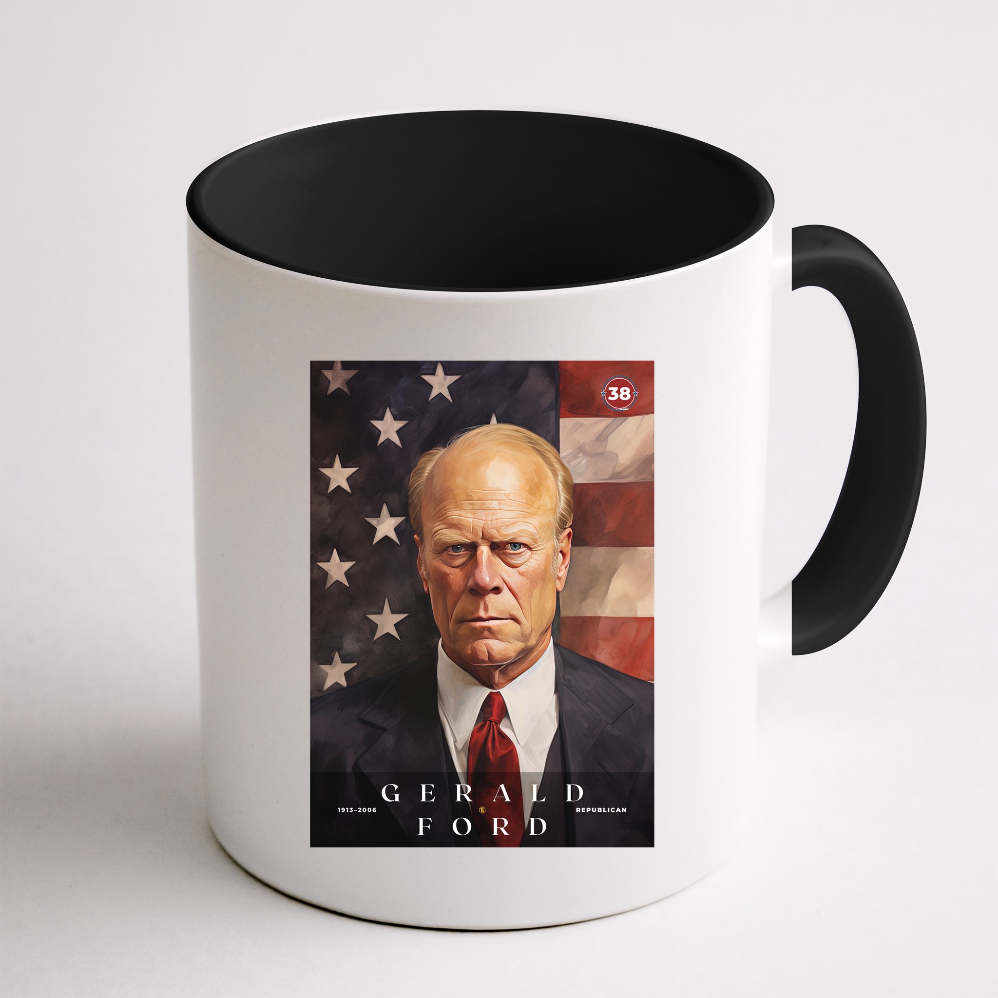 Gerald Ford 38th President Of The United States Portrait Mug