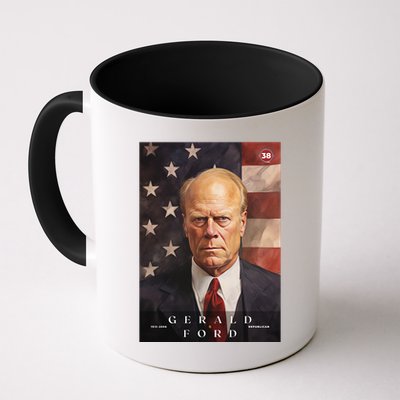 Gerald Ford 38th President Of The United States Portrait Mug