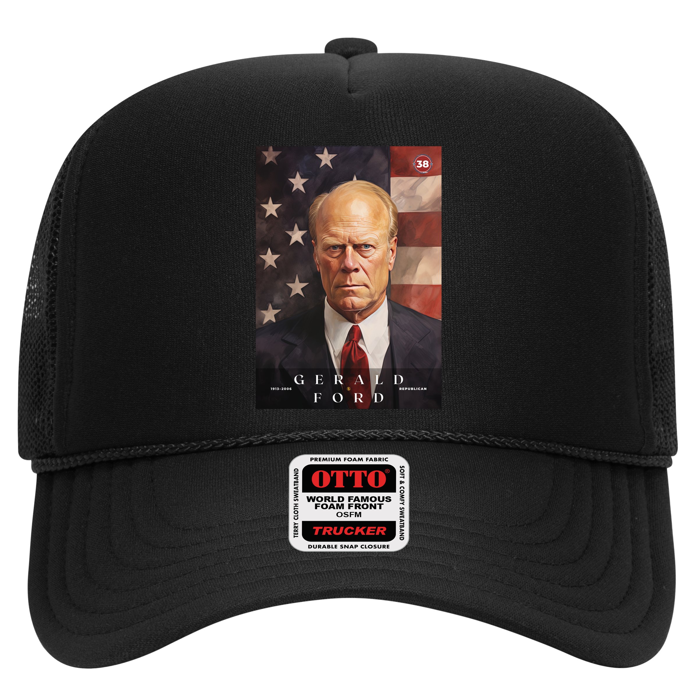 Gerald Ford 38th President Of The United States Portrait Hat