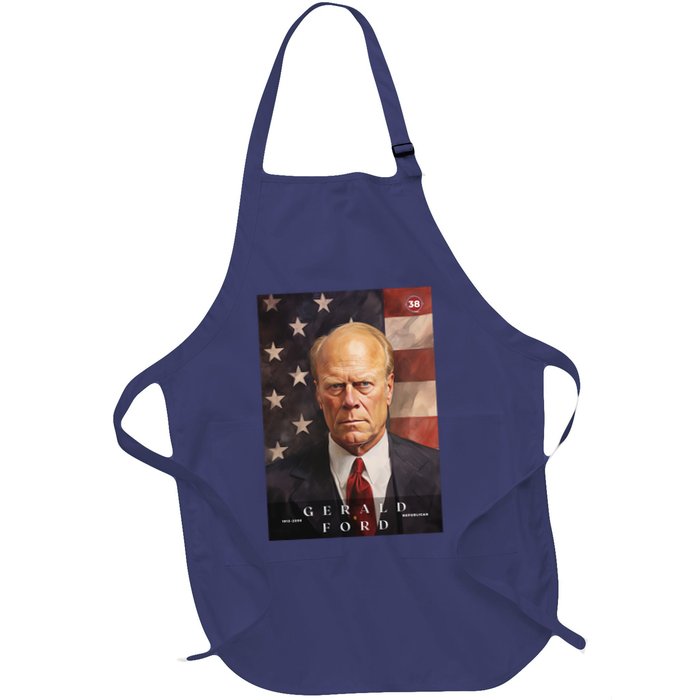 Gerald Ford 38th President Of The United States Portrait Apron