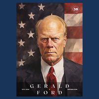 Gerald Ford 38th President Of The United States Portrait Apron
