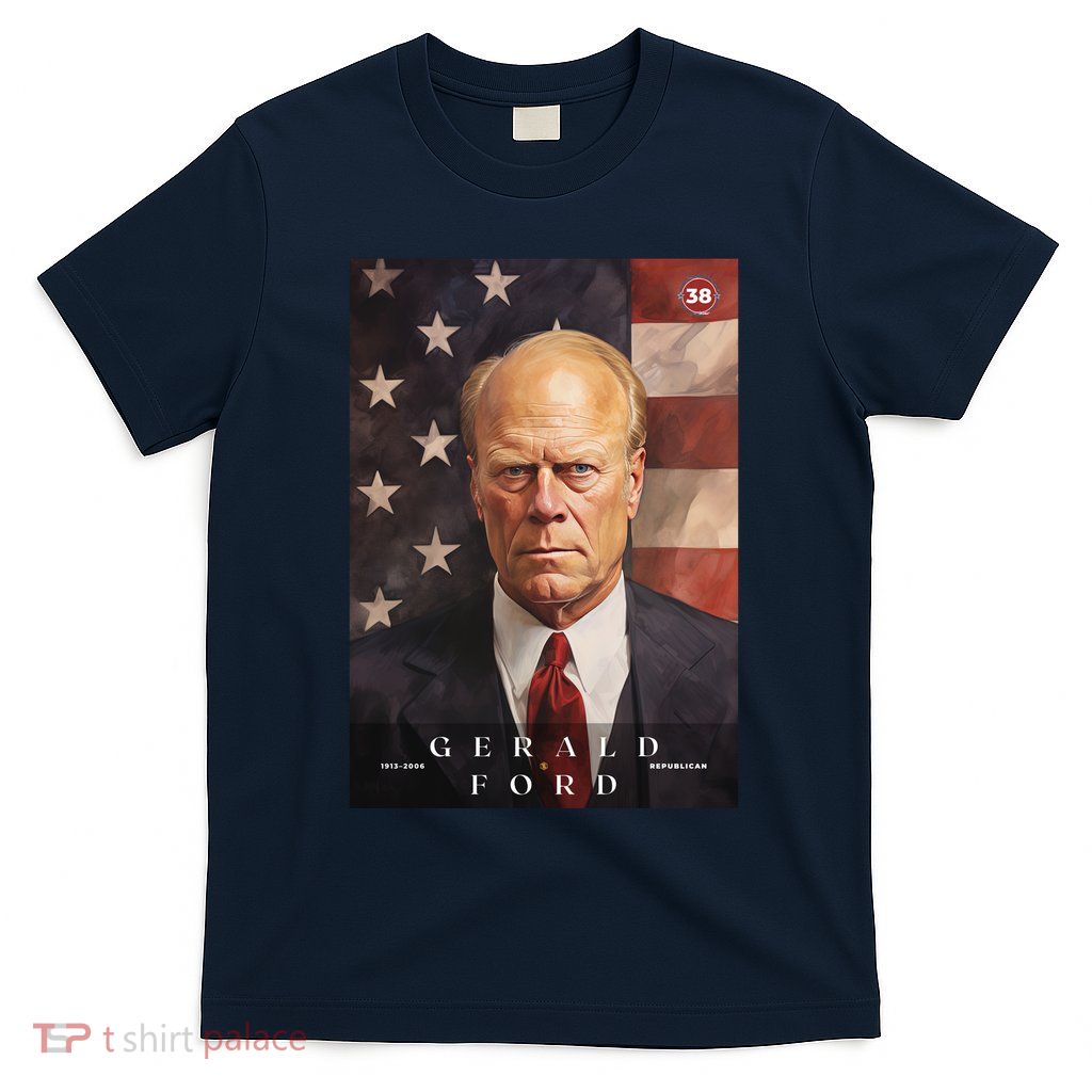 Gerald Ford 38th President Of The United States Portrait T-Shirt