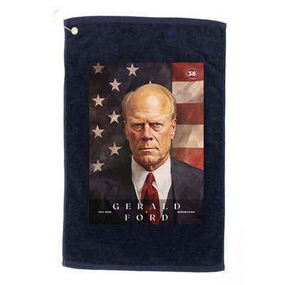 Gerald Ford 38th President Of The United States Portrait Golf Towel