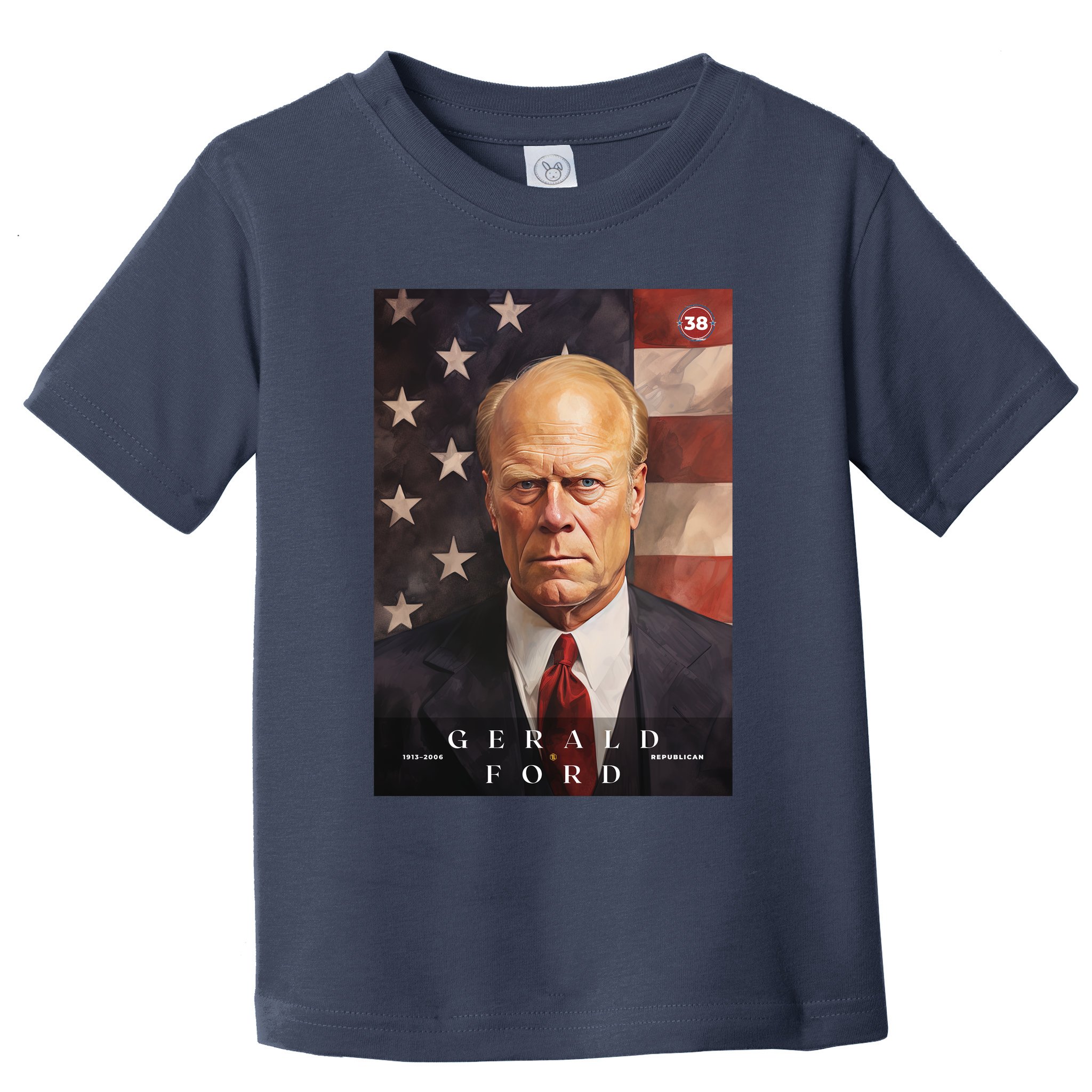 Gerald Ford 38th President Of The United States Portrait Toddler T-Shirt