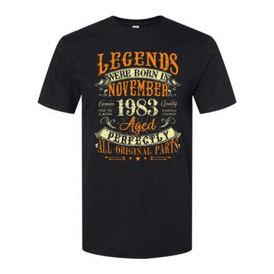 Gift for 40 Years Old Legends Born November 1983 Softstyle® CVC T-Shirt