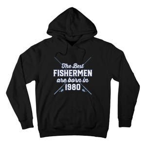 Gift For 41 Year Old Fishing Fisherman 1980 41st Birthday Tall Hoodie