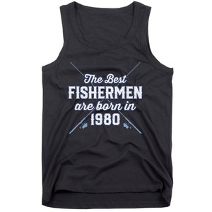 Gift For 41 Year Old Fishing Fisherman 1980 41st Birthday Tank Top