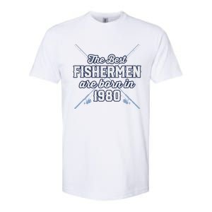 Gift For 41 Year Old Fishing Fisherman 1980 41st Birthday Softstyle CVC T-Shirt