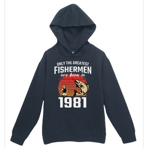 Gift For 41 Year Old Fishing Fisherman 1981 41th Birthday Urban Pullover Hoodie