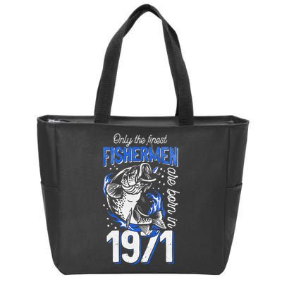 Gift For 49 Years Old Fishing Fisherman 1971 49th Birthday Zip Tote Bag