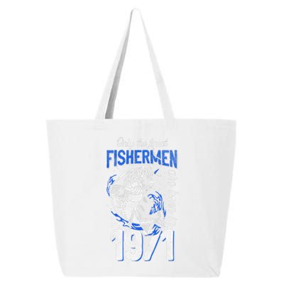 Gift For 49 Years Old Fishing Fisherman 1971 49th Birthday 25L Jumbo Tote