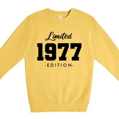 Gift For 46 Year Old 1977 Limited Edition 46th Birthday Gift Premium Crewneck Sweatshirt