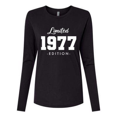 Gift For 46 Year Old 1977 Limited Edition 46th Birthday Gift Womens Cotton Relaxed Long Sleeve T-Shirt