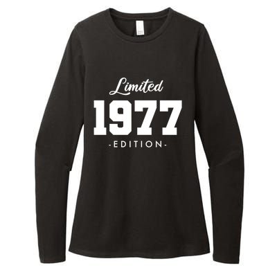 Gift For 46 Year Old 1977 Limited Edition 46th Birthday Gift Womens CVC Long Sleeve Shirt