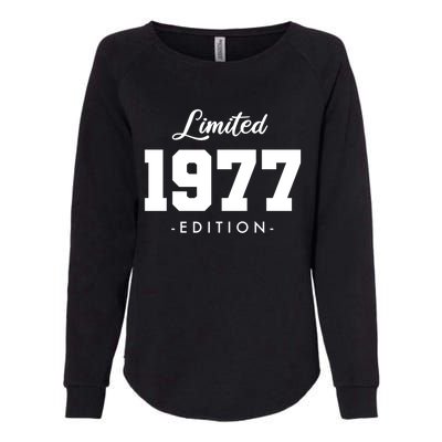 Gift For 46 Year Old 1977 Limited Edition 46th Birthday Gift Womens California Wash Sweatshirt