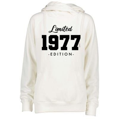 Gift For 46 Year Old 1977 Limited Edition 46th Birthday Gift Womens Funnel Neck Pullover Hood