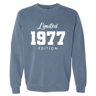 Gift For 46 Year Old 1977 Limited Edition 46th Birthday Gift Garment-Dyed Sweatshirt