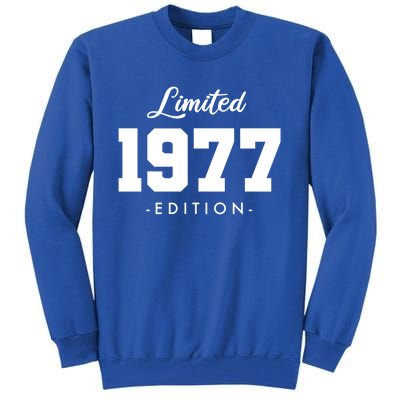 Gift For 46 Year Old 1977 Limited Edition 46th Birthday Gift Tall Sweatshirt