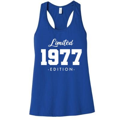 Gift For 46 Year Old 1977 Limited Edition 46th Birthday Gift Women's Racerback Tank