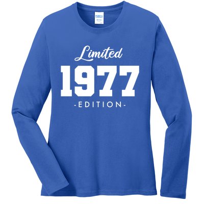 Gift For 46 Year Old 1977 Limited Edition 46th Birthday Gift Ladies Long Sleeve Shirt