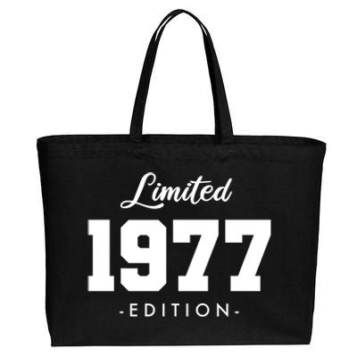 Gift For 46 Year Old 1977 Limited Edition 46th Birthday Gift Cotton Canvas Jumbo Tote