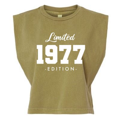 Gift For 46 Year Old 1977 Limited Edition 46th Birthday Gift Garment-Dyed Women's Muscle Tee