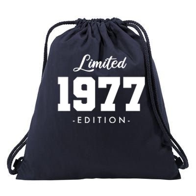 Gift For 46 Year Old 1977 Limited Edition 46th Birthday Gift Drawstring Bag