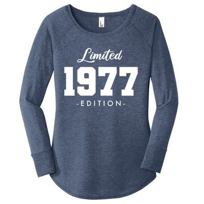 Gift For 46 Year Old 1977 Limited Edition 46th Birthday Gift Women's Perfect Tri Tunic Long Sleeve Shirt